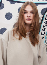 AW25 Lola Casademunt Polka Dot and Logo Printed Scarf