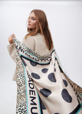 AW25 Lola Casademunt Polka Dot and Logo Printed Scarf