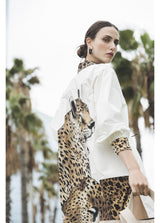 Tiger Design Shirt Dress