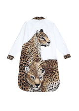 Tiger Design Shirt Dress
