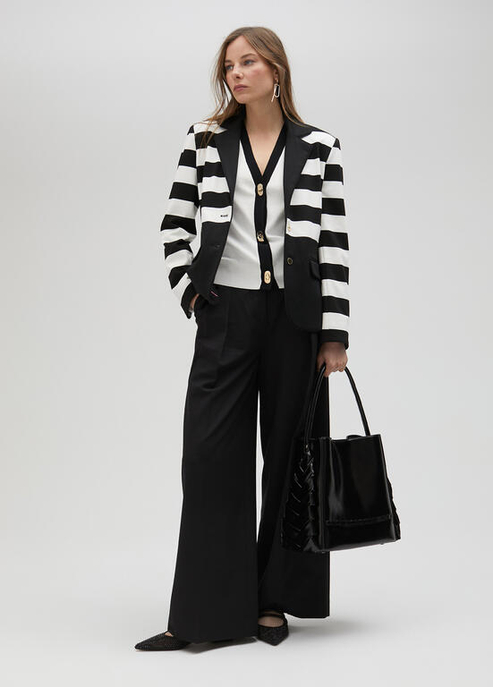 Monochrome Jersey Blazer