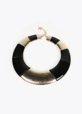 Multicolour Necklace - Black & Gold