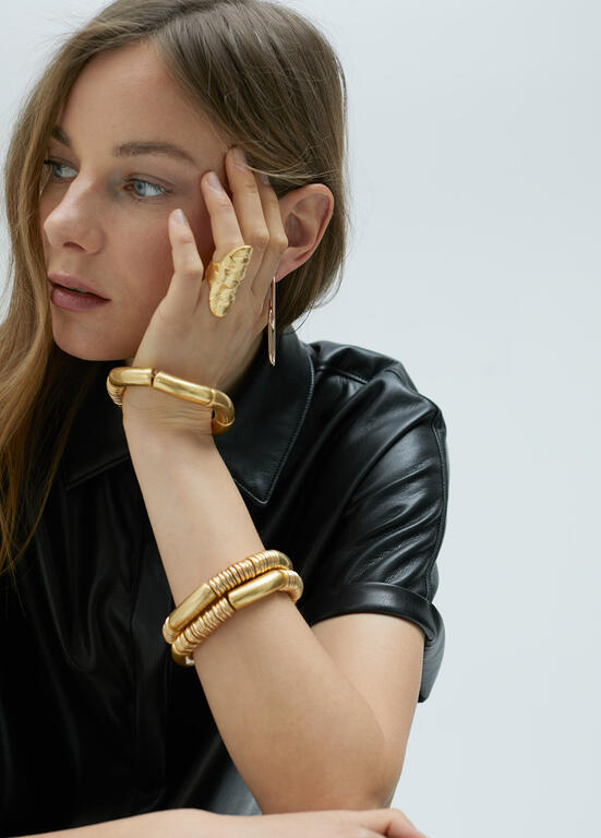 Bracelet Trio - Matte Gold