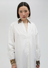 Tiger Design Shirt Dress