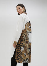 Tiger Design Shirt Dress