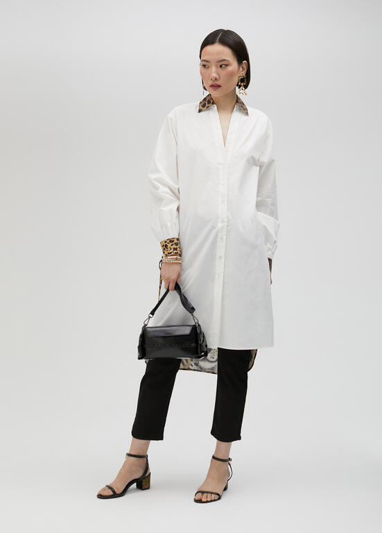 Tiger Design Shirt Dress