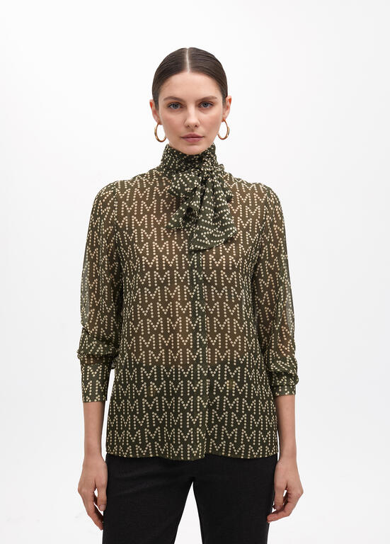 AW25 Maite Logo shirt with neck tie