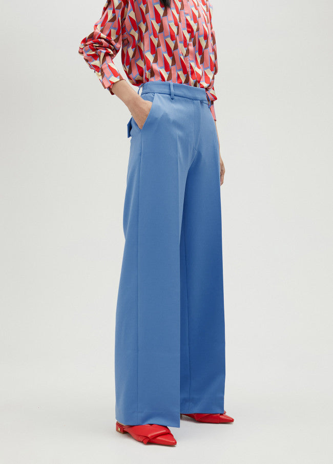 Palazzo Trousers - Blue