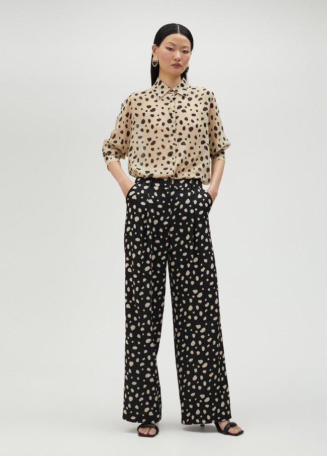 Polka Dot Palazzo Trousers