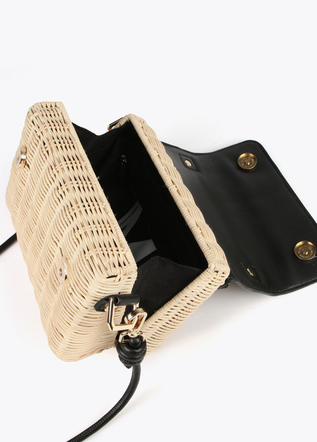 Rattan Crossbody Handbag