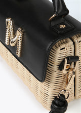 Rattan Crossbody Handbag