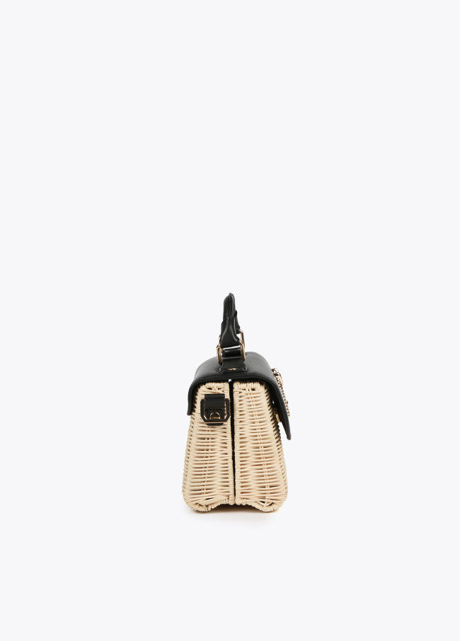 Rattan Crossbody Handbag