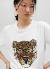 Lion and Rhinestone Tee