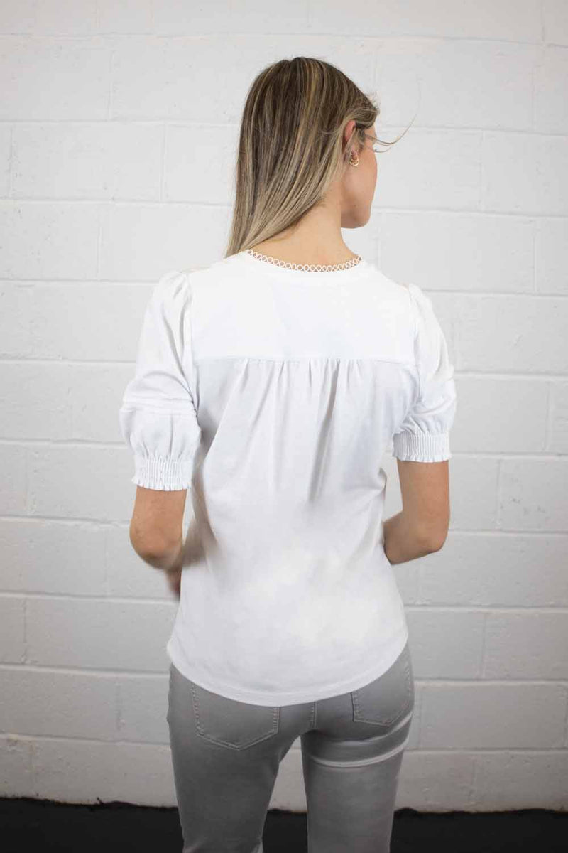 Willow Cotton Puff Sleeve Top